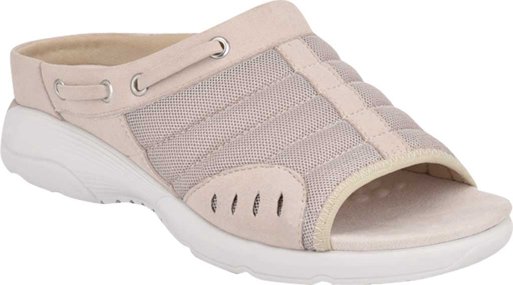 EASY SPIRIT Womens Beige Breathable Arch Support 1/2" Platform Lacing