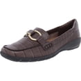 thumbnail image 1 of EASY SPIRIT Womens Brown Removable Insole Moc Toe Breathable Arch Support Slip On Leather Loafers 8.5, 1 of 3