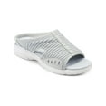 thumbnail image 1 of EASY SPIRIT Womens Gray Cushioned Breathable Traciee Wedge Slip On Slide Sandals 9.5 N, 1 of 4