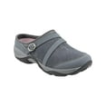 thumbnail image 1 of EASY SPIRIT Womens Gray Removable Insole Comfort Arch Support Buckle Accent Equinox Round Toe Wedge Slip On Leather Clogs 10 M, 1 of 3