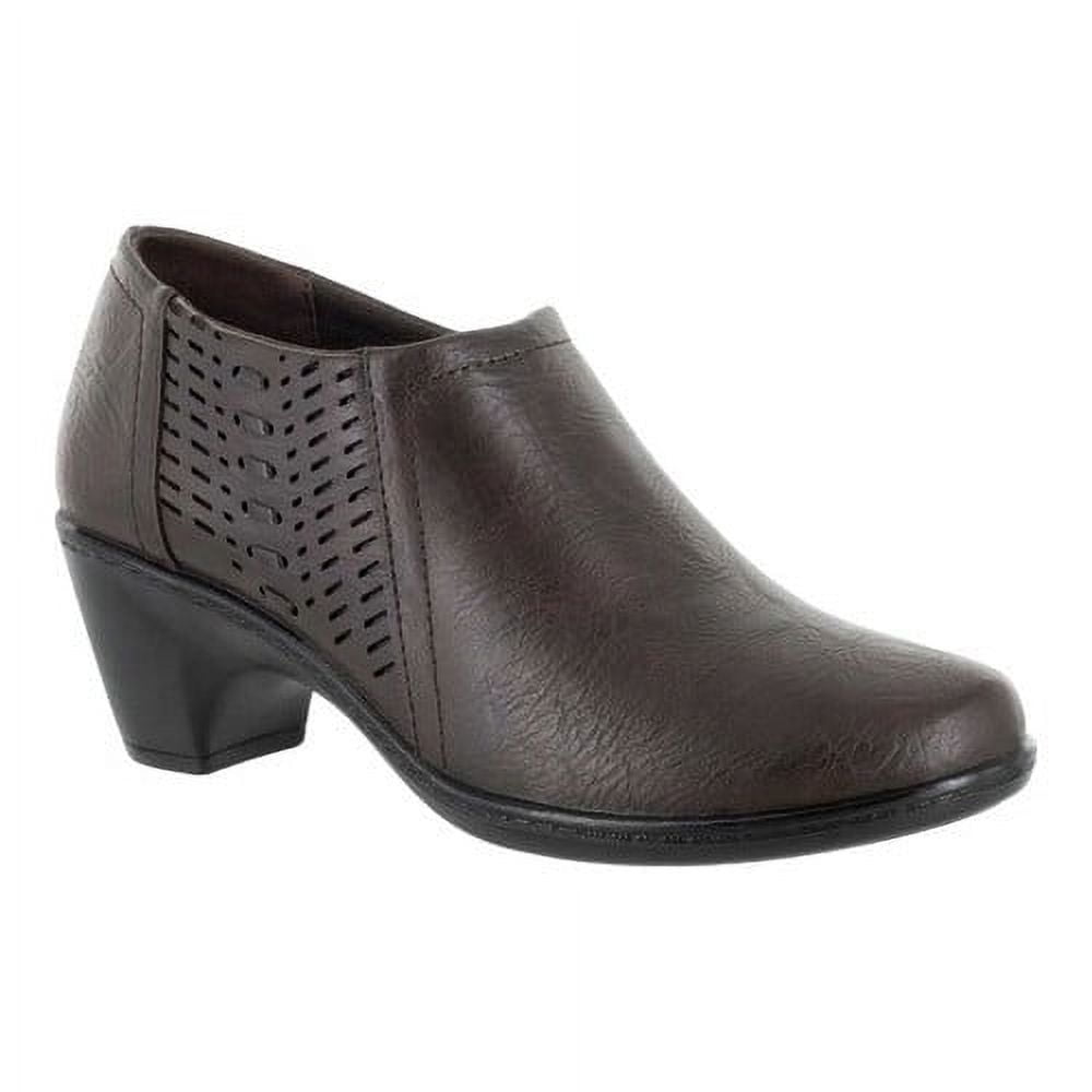 DR SCHOLLS Womens Brown Braid Detail Removable Insole Padded Layla Round Toe Block Heel Zip-Up Western Boot M