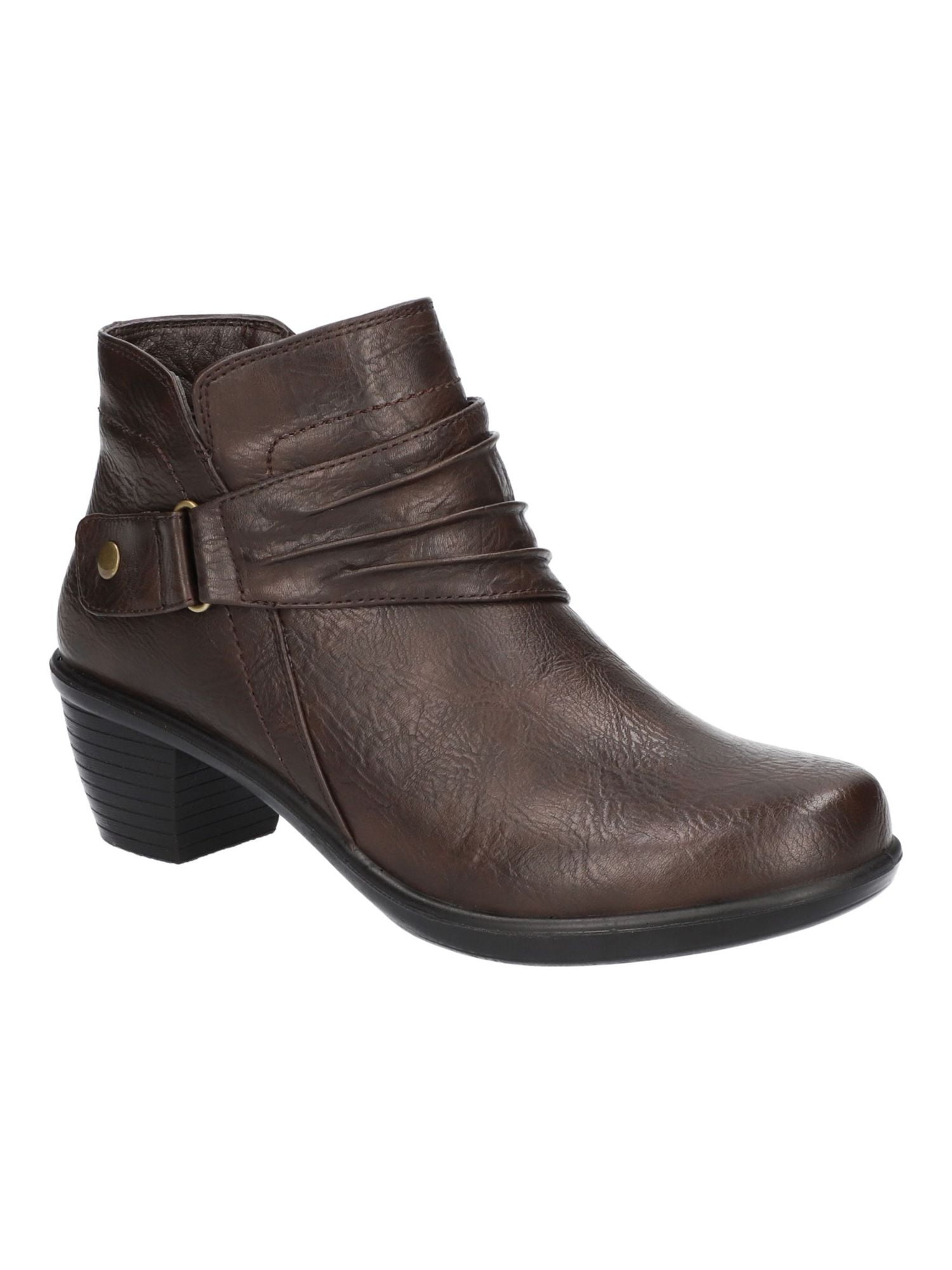 American Rag Women's Round Toe Block Heel Lace up Booties Brown Size 7 M