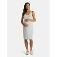 thumbnail image 1 of Time and Tru Women's Maternity Sleeveless Shirred Tank Dress, Size S-XXL, 1 of 4