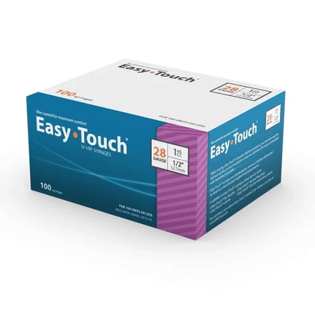 EASY TOUCH U-100 SYRINGES, 28G 1CC 1/2, Disposable Syringes, Scientific Lab Syringes