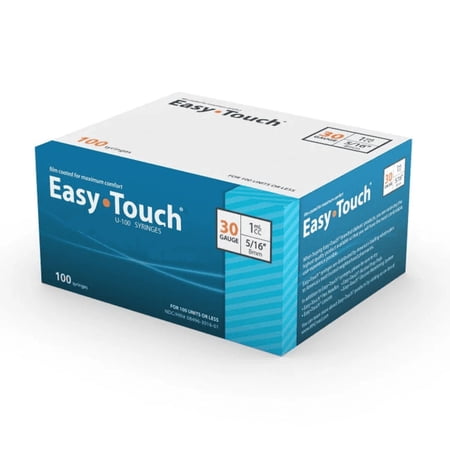 EASY TOUCH U-100 SYRINGES, 30G 1CC 5/16, Disposable Syringes, Scientific Lab Syringes