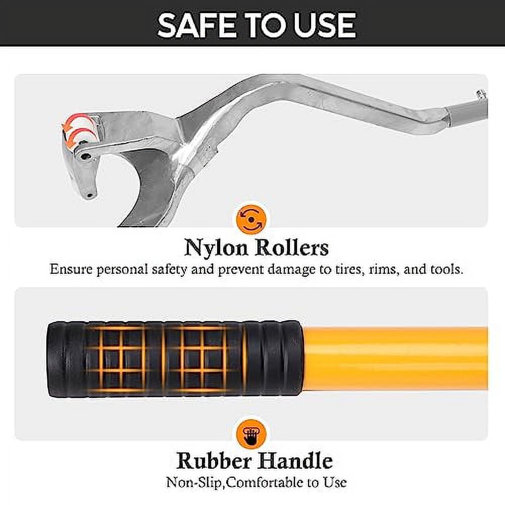 EASYBERG Tire Mount Demount Tools,17.5" to 24.5" Tire Changer Steel