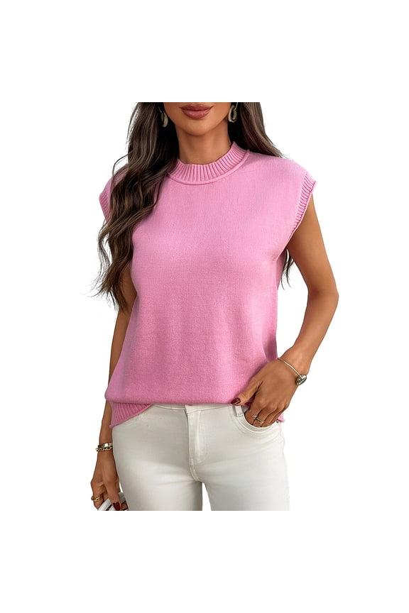 Women Pullover Sweater Loose Fit Raglan Sleeve Round Neck Solid Color Knit Top Elegant Commuting Spring S M L XL