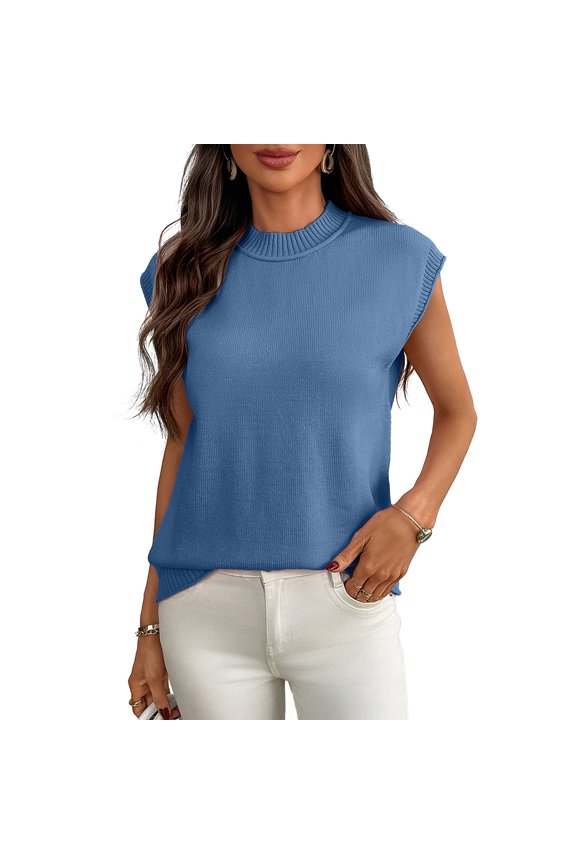 Women Pullover Sweater Loose Fit Raglan Sleeve Round Neck Solid Color Knit Top Elegant Commuting Spring S M L XL