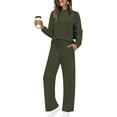 thumbnail image 1 of EASYBRA Womens Two Piece Mock Neck Matching Set Lightweight Loungewear Wide Leg Travel Outfit Fall Fashion 2026 S 2XL, 1 of 6