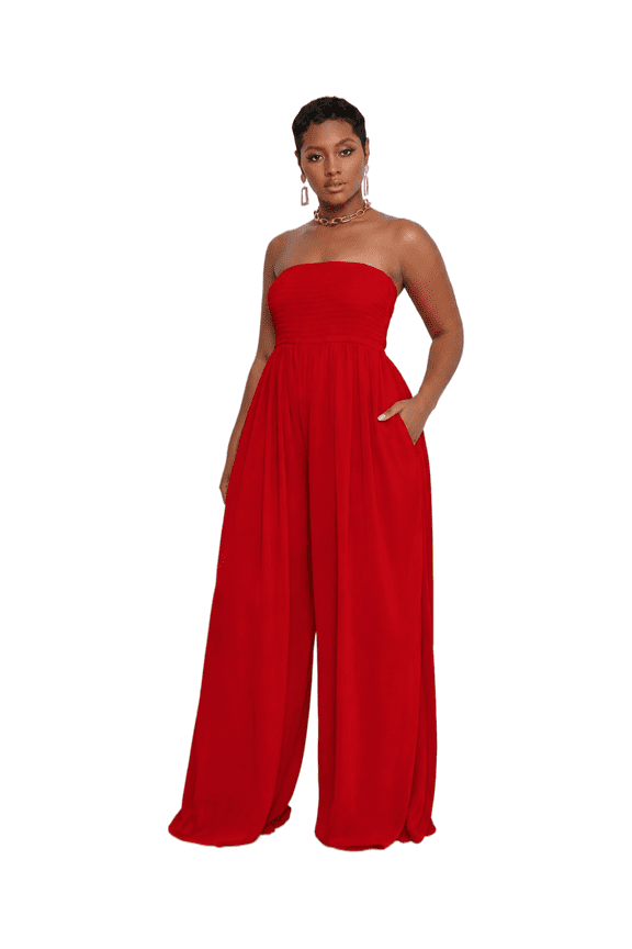 Wide Leg Jumpsuit Women Chiffon Romper S-XXL Summer Casual Outfit
