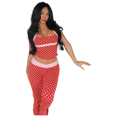 thumbnail image 1 of EASYBRAUS Women Polka Dot Tank Top Pants Set Summer Color Block Casual Outfit, 1 of 6