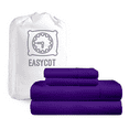 thumbnail image 1 of EASYCOT 4 Piece 1000 Thread Count Ultra Soft Egyptian Cotton Bed Sheet Set - 21" Inches Deep Pocket ,Wrinkle Resistant & Fade Resistant, Luxury Sheet Set - Purple, Twin - XL, 1 of 7