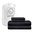 thumbnail image 1 of EASYCOT 4 Piece 800 Thread Count Ultra Soft Egyptian Cotton Bed Sheet Set 15" Inches Deep Pocket ,Wrinkle Resistant & Fade Resistant, Luxury Sheet Set - Dark Gray, Three Quarter, 1 of 7