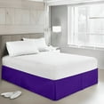 thumbnail image 1 of EASYCOT 800 Thread Count 100% Egyptian Cotton Hotel Quality Luxurious Box Pleated Bed Skirt Easy Fit with&nbsp;15" Drop Length ( Purple , Queen ), 1 of 6