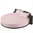 thumbnail image 1 of EASYCOT 800TC Egyptian Cotton Round Bed Sheet Set 12" Deep Pocket Pink, 76" Diameter, 1 of 6