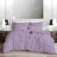 thumbnail image 1 of EASYCOT 1000TC Soft Egyptian Cotton Duvet Cover 3 Pieces Breathable Bedding Set with Zipper Closure Long Staple - Comforter Cover - levender , Alaskan King (132x120), 1 of 6