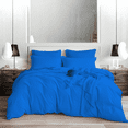 thumbnail image 1 of EASYCOT 1000TC Soft Egyptian Cotton Duvet Cover 5 Pieces Breathable Bedding Set with Zipper Closure Long Staple - Comforter Cover - Egyptian Blue , Oversized Queen (100x100), 1 of 6