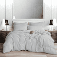 thumbnail image 1 of EASYCOT 800TC Soft Egyptian Cotton Duvet Cover1 Pieces Breathable Bedding Set with Zipper Closure Long Staple - Comforter Cover - Silver , Twin/Twin XL (68x90), 1 of 6