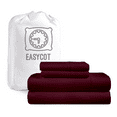 thumbnail image 1 of EASYCOT Queen Sheet Set 800 Thread Count Egyptian Cotton 4-Piece Deep Pocket 15" Soft & Breathable - Wine, 1 of 7