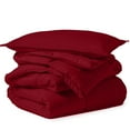 thumbnail image 1 of EASYCOT Luxurious Feather Down Alternative Comforter, Hotel Collection Duvet Insert Comforter for All Season,100% Soft Egyptian Cotton Shell with Corner Tabs 400 GSM Burgundy , California King, 1 of 6