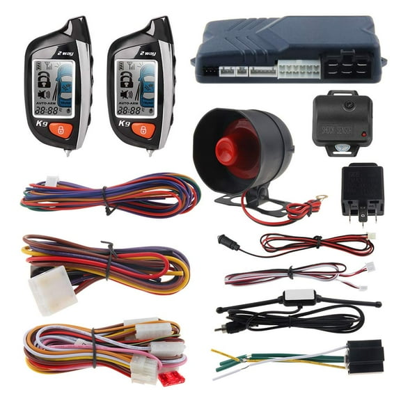 EASYGUARD Risnat EASYGUARD 2 way car alarm system remote start turbo timer shock sensor lcd play