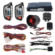 EASYGUARD Risnat EASYGUARD نظام إنذار السيارة ثنائي الاتجاه، تشغيل عن بعد، مؤقت توربو، مستشعر الصدمات، تشغيل LCD