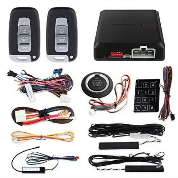 EASYGUARD EC002-K Rolling Code Universal PKE Car Alarm System Auto Start keyless go System Touch Password Keypad Entry Push Button auto Lock Unlock