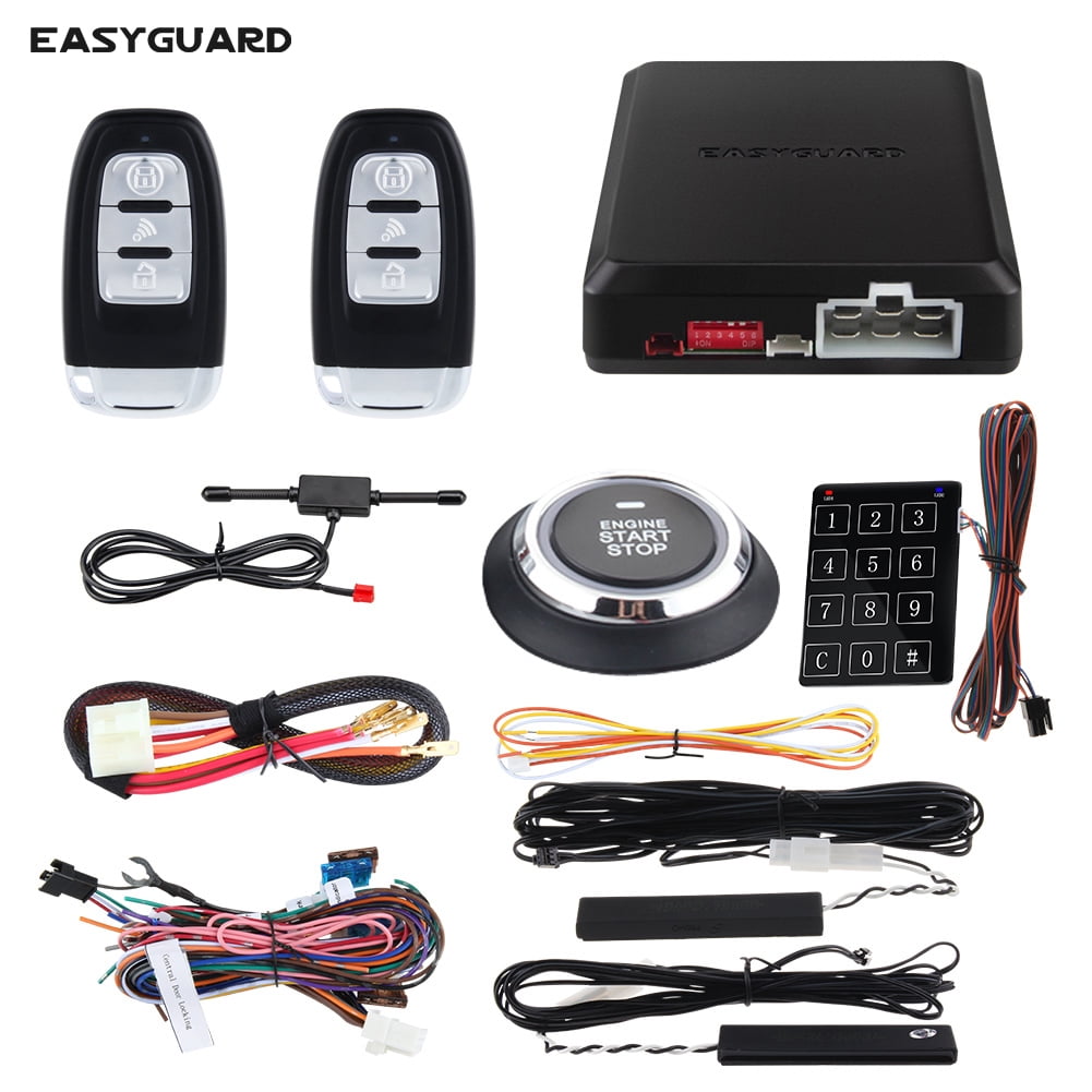 EASYGUARD EC002p2 Smart Key RFID PKE Car Alarm System Auto Start