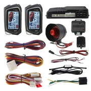 EASYGUARD EC201-M9 2 نظام إنذار للسيارة مع شاشة LCD كبيرة مقاس 1.73 بوصة عرض جهاز التحكم عن بعد Turbo Timer Mode Shock Warning DC12V