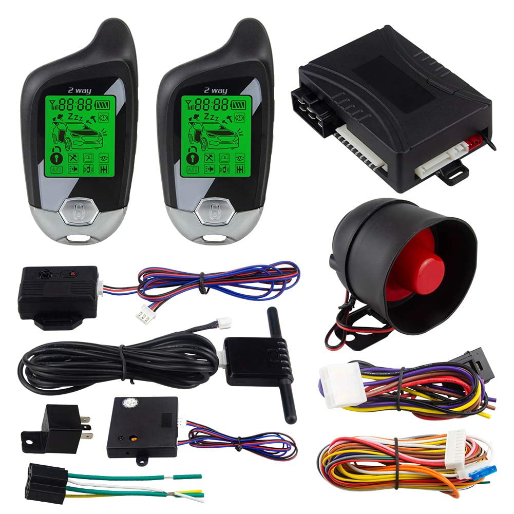 EASYGUARD Sistema De Alarme Para Carro Easyguard Ec205 Dc12v 2 Vias Com Display