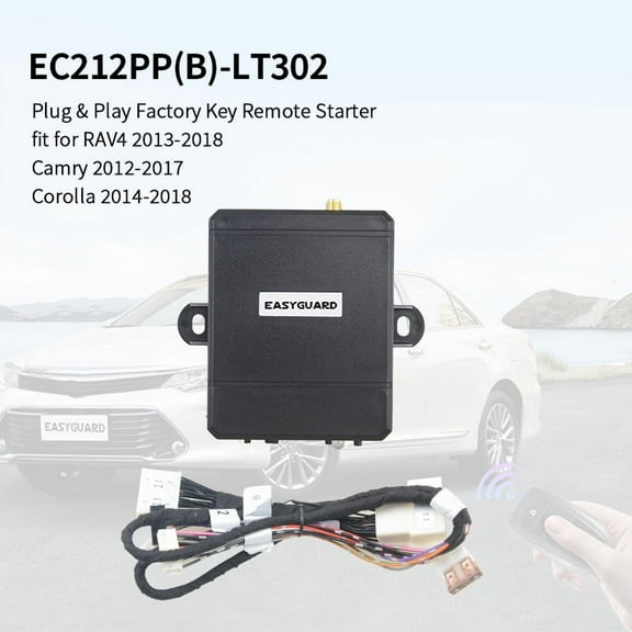 EASYGUARD Plug & Plug Remote Starter System fit for Selected Lexus ES300H ES200 ES350 ES200H 13-17 with OEM Push Start Automation LHD Car