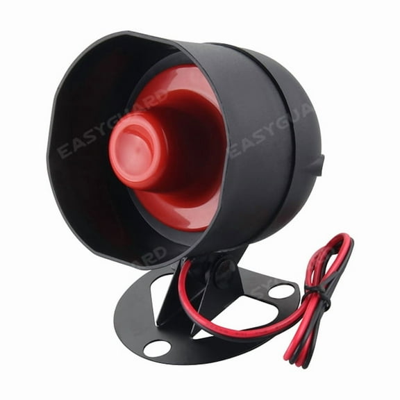 EASYGUARD SC6T Universal Replacement Siren 6 Tone Alarm Loudspeaker Electronic Horn Compatible with Car Alarm DC12V 15W 120DB