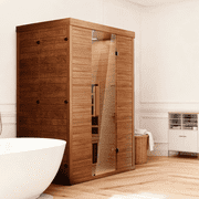 EASYHAWK 2-Person Infrared Sauna, Indoor Use, 1500W Infrared Heater, WiFi & Bluetooth App Control