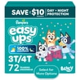 thumbnail image 1 of Pampers Easy Up Training Pants (3T4T), 72 Count, 1 of 13