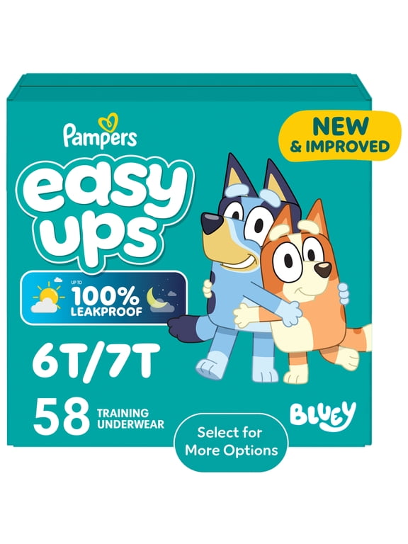 Easy Ups Potty Training Pants (6T7T), 58 Count