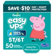 Pampers Easy Up Training Pants 5T6T, 50 Count