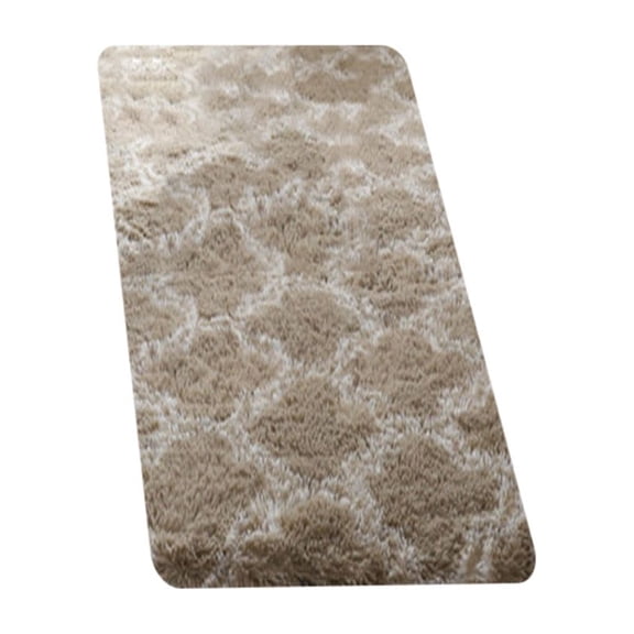 EAShCHAT Ultra Soft Fluffy Area Rug, Khaki, 19.7 x 63 inches, Non-Slip