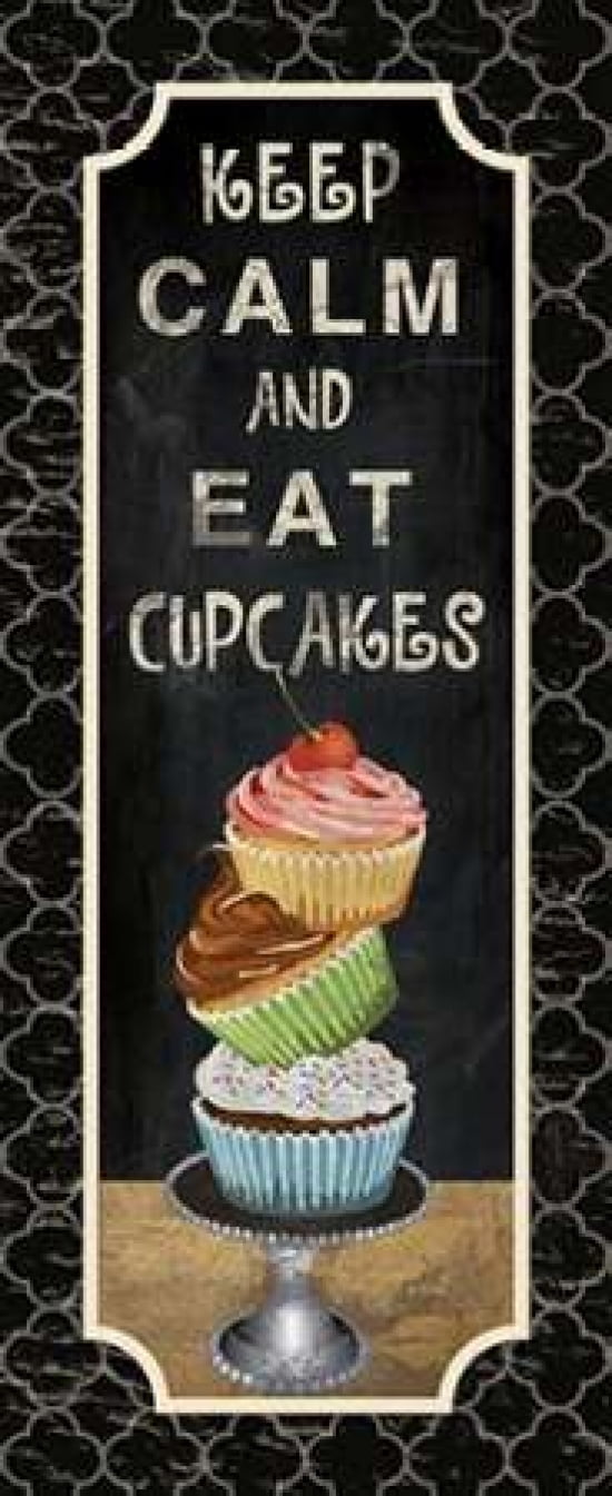 EAT CUPCAKES Canvas Art - Piper Ballantyne (10 x 20)