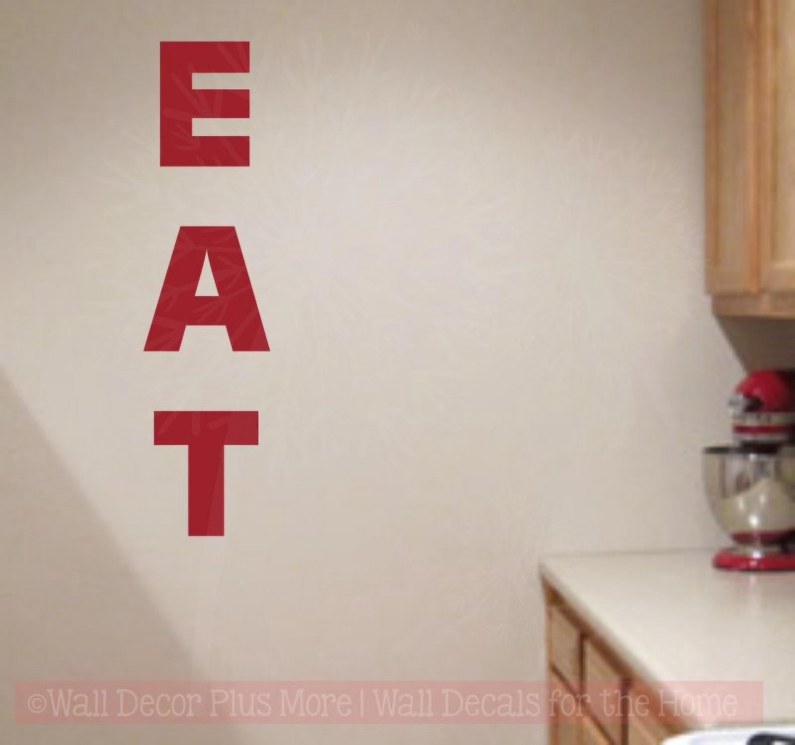 EAT Decor Letters Kitchen Decal Sticker Farmhouse Wall Decor Art for ...