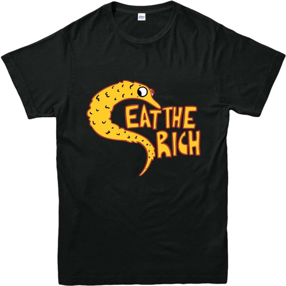 EAT THE RICH WORM Printed T Shirts Casual Trendy Funny Mens Kids T TOP 3/4-4XL