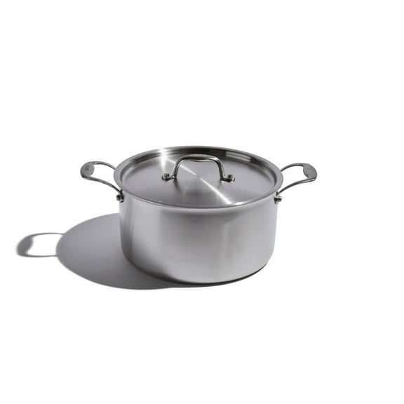 EATER + Heritage Steel Stainless Steel 8 qt. Stock Pot with Lid