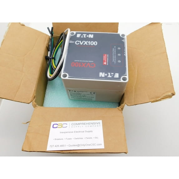 EATON 100/175V 110/190V 120/208V 127/220V 100kA 3PH/4W SURGE PROTECTION DEVICE W/GROUND - CVX100-208Y - NIB
