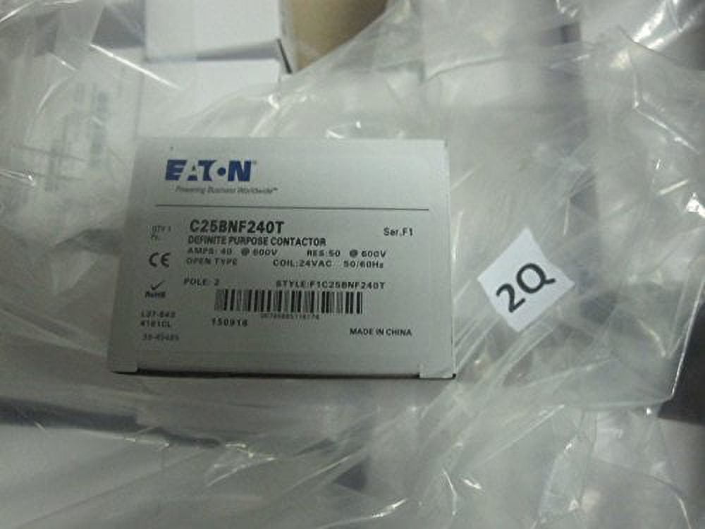 Contacteur Eaton Cutler-Hammer C25ENF440B - 4 Pôles, 208-240 VAC - Usage Défini - Neuf (emballage Peut être Ouvert)