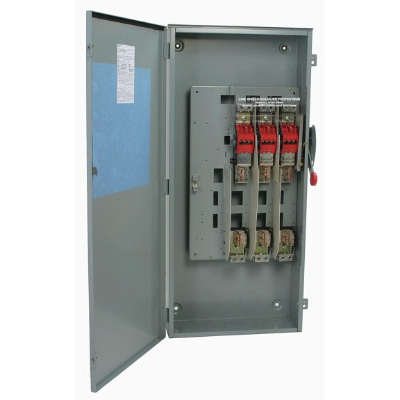 EATON DH363URK Heavy Duty Non-Fusible Safety Switch, 600 VAC, 100 A, 50 hp, 100 hp, TPST Contact Form, 3 Poles