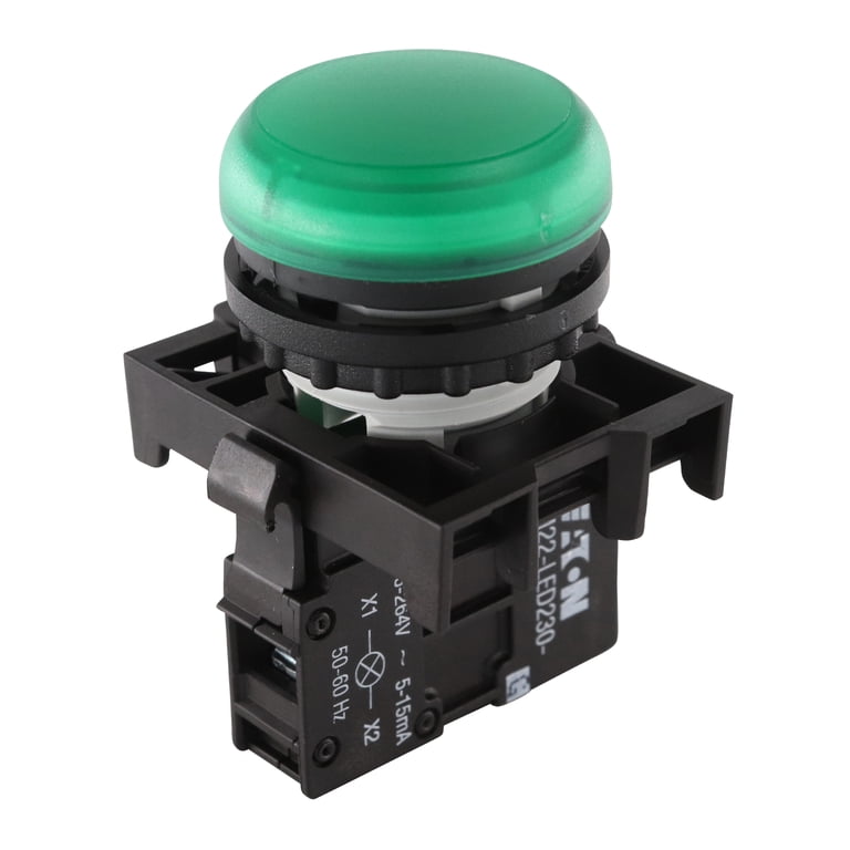 EATON M22-L-G-230G-P Indicator Light Illuminated Push-Button Kit 