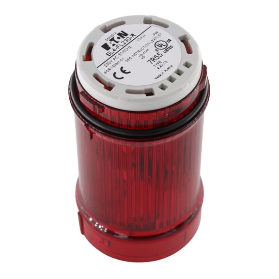 EATON SL4-FL230-R LED Strobe Tower Light Beacon, 40mm, 230V, Red