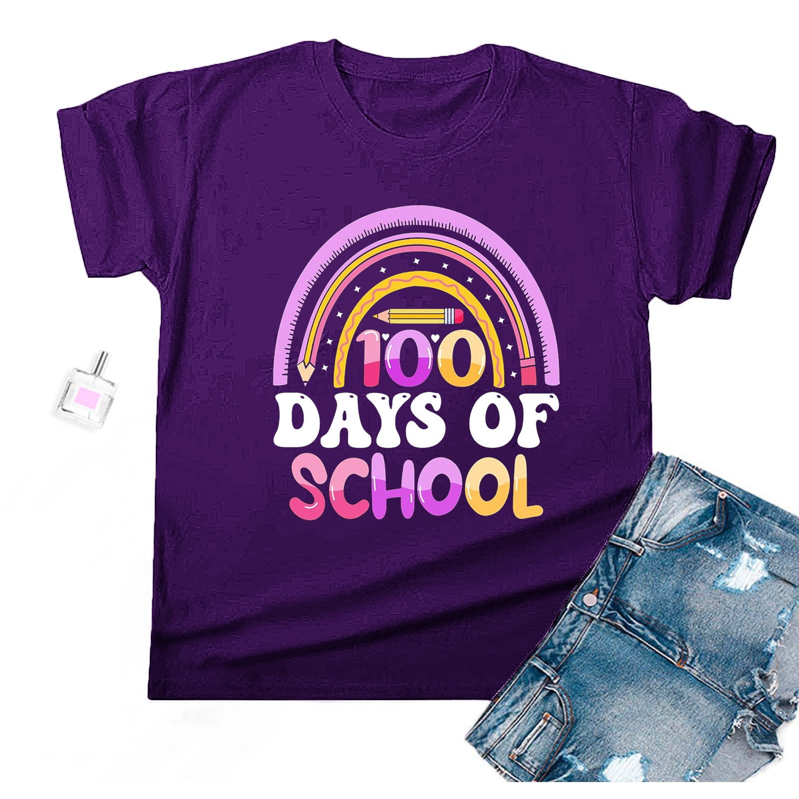 EAUFUM Sales Today Clearance Summer Tops for Women 2024 Cute Tshirts