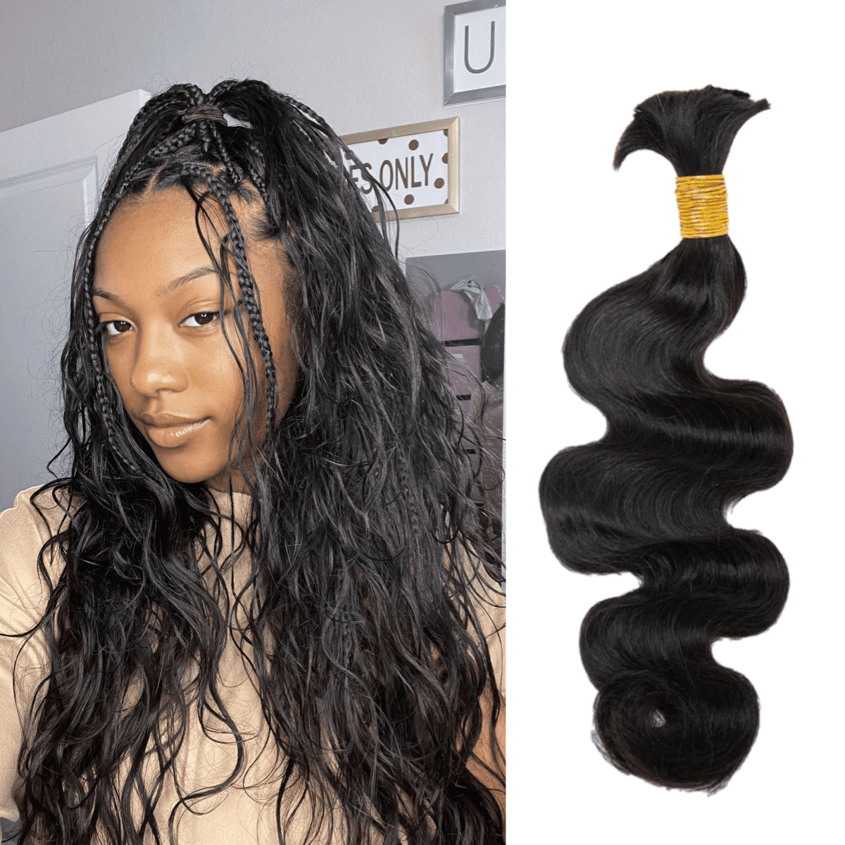Milky Way Super Bulk 100% Human Braiding Hair 18