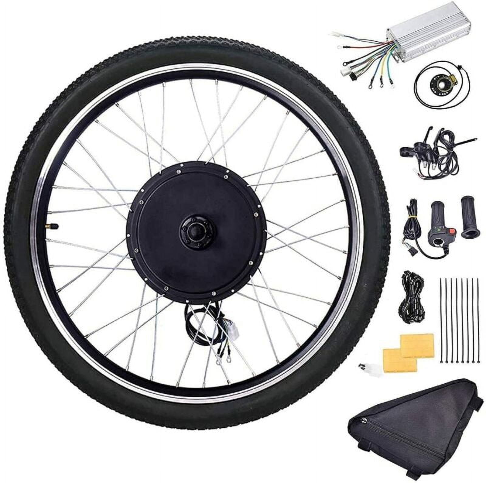 EAYSG 26" Rear Wheel Electric Bicycle Wheel Kit 48V 1000W Front Wheel