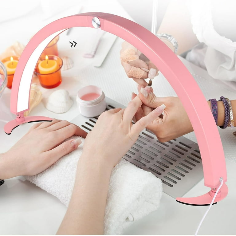 EAYSG 29in Half Moon Light for Nail Desk,40W Half Moon Nail Lamp